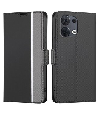 SoFetch SoFetch duocolor bookcase hoesje Oppo Reno 8 - zwart