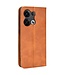 SoFetch bruin retro bookcase hoesje oppo reno 8