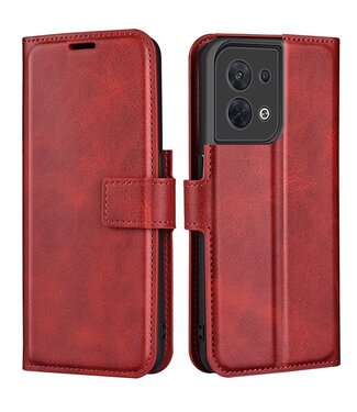 SoFetch SoFetch modieus bookcase hoesje Oppo Reno 8 - rood