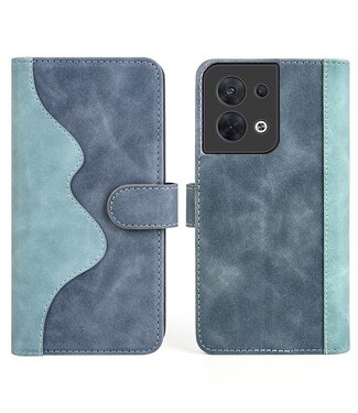 SoFetch SoFetch s-design bookcase hoesje Oppo Reno 8 - blauw