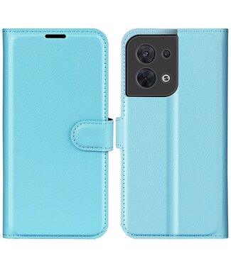 SoFetch SoFetch effen bookcase hoesje Oppo Reno 8 - blauw