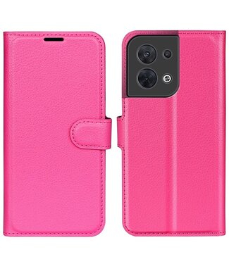 SoFetch SoFetch effen bookcase hoesje Oppo Reno 8 - roze