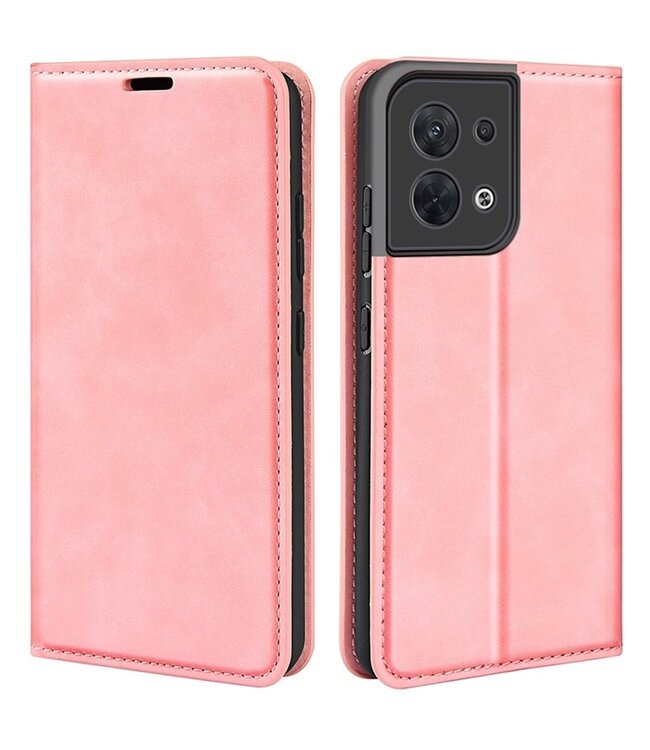 SoFetch roze compact sideflip hoesje oppo reno 8