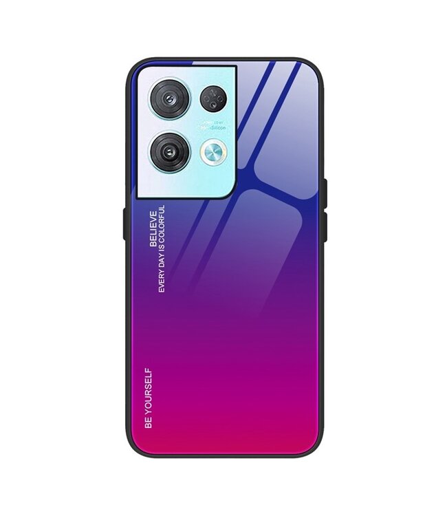 SoFetch  glossy backcover hoesje oppo reno 8