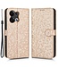 SoFetch goud hexagon bookcase hoesje oppo reno 8