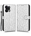 SoFetch zilver hexagon bookcase hoesje oppo reno 8