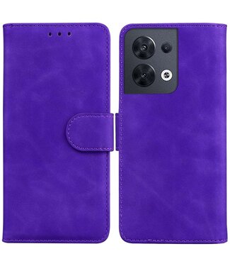 SoFetch SoFetch mat bookcase hoesje Oppo Reno 8 - paars
