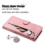 SoFetch rosegoud ritssluiting portemonnee hoesje oppo reno 8