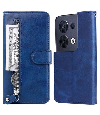 SoFetch SoFetch ritssluiting portemonnee hoesje Oppo Reno 8 - blauw