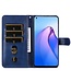 SoFetch blauw ritssluiting portemonnee hoesje oppo reno 8