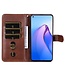 SoFetch bruin ritssluiting portemonnee hoesje oppo reno 8