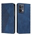 SoFetch saffierblauw ruitdesign booktype hoesje oppo reno 8
