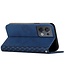 SoFetch saffierblauw ruitdesign booktype hoesje oppo reno 8
