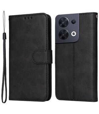 SoFetch SoFetch polsbandje booktype hoesje Oppo Reno 8 - zwart