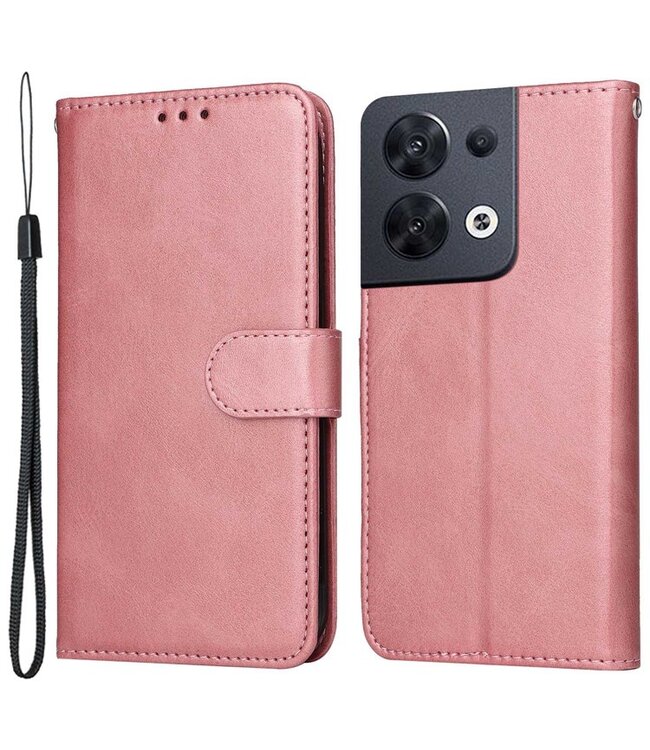 SoFetch rosegoud polsbandje booktype hoesje oppo reno 8