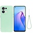SoFetch mintgroen siliconen backcover hoesje oppo reno 8