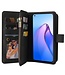 SoFetch zwart multifunctioneel portemonnee hoesje oppo reno 8