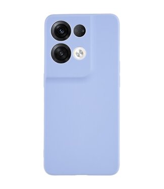 SoFetch SoFetch mat backcover hoesje Oppo Reno 8 lichtblauw