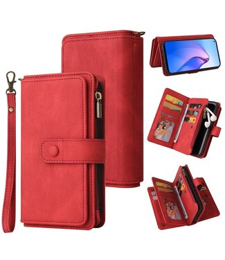 SoFetch SoFetch multifunctioneel portemonnee hoesje Oppo Reno 8 rood