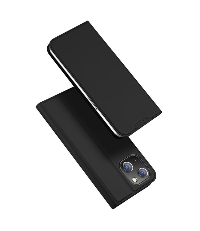 DUX DUCIS Zwart Skin Pro Series Bookcase Hoesje voor de iPhone 15