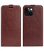 SoFetch Bruin Pasjeshouder Flipcase Hoesje voor de iPhone 15