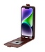 SoFetch Bruin Pasjeshouder Flipcase Hoesje voor de iPhone 15