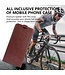 SoFetch Bruin Pasjeshouder Flipcase Hoesje voor de iPhone 15