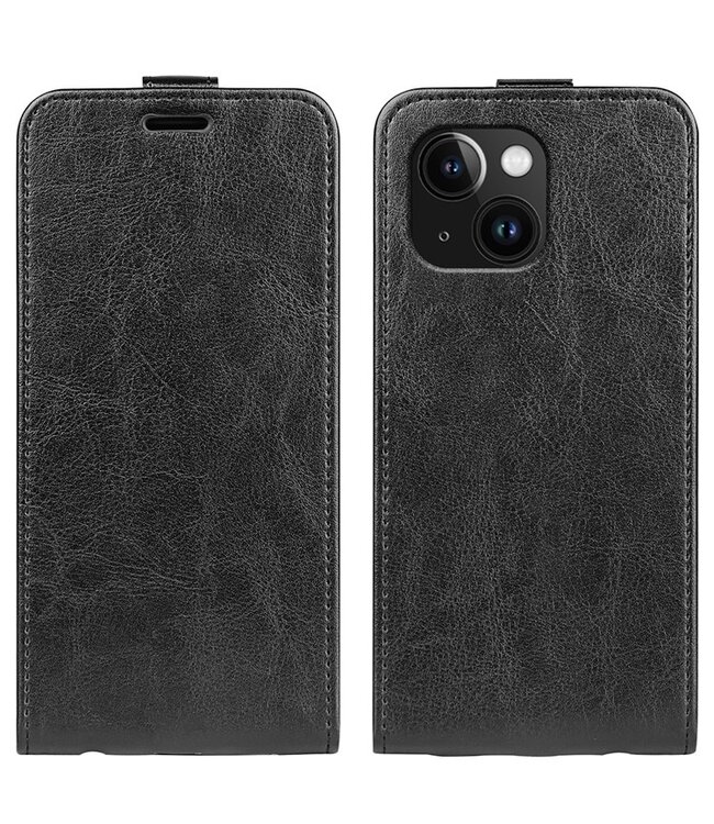SoFetch Zwart Pasjeshouder Flipcase Hoesje voor de iPhone 15