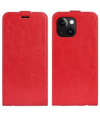 SoFetch Rood Pasjeshouder Flipcase Hoesje iPhone 15