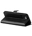 SoFetch Zwart Litchee Bookcase Hoesje voor de iPhone 15