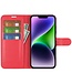 SoFetch Rood Litchee Bookcase Hoesje voor de iPhone 15