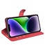 SoFetch Rood Litchee Bookcase Hoesje voor de iPhone 15