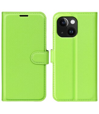 SoFetch Groen Litchee Bookcase Hoesje iPhone 15