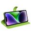 SoFetch Groen Litchee Bookcase Hoesje voor de iPhone 15
