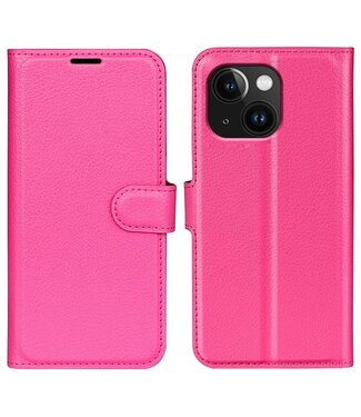 SoFetch Roze Litchee Bookcase Hoesje iPhone 15