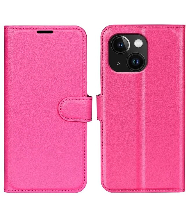 SoFetch Roze Litchee Bookcase Hoesje voor de iPhone 15