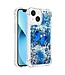 YB Blauw Glitters TPU Hoesje voor de iPhone 15
