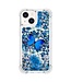 YB Blauw Glitters TPU Hoesje voor de iPhone 15