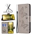 SoFetch Grijs Vlinders Bookcase Hoesje voor de iPhone 15