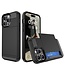 SoFetch Zwart Pasjeshouder Hybride Hoesje voor de iPhone 15