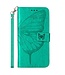 YB Groen Vlinder Bookcase Hoesje voor de iPhone 15