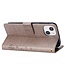 SoFetch Grijs Bloem Vlinder Bookcase Hoesje voor de iPhone 15
