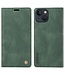 Yikatu Groen Mat Bookcase Hoesje voor de iPhone 15