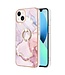 YB Roze Marmer TPU Hoesje voor de iPhone 15