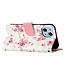 SoFetch  Bloemen Bookcase Hoesje voor de iPhone 15