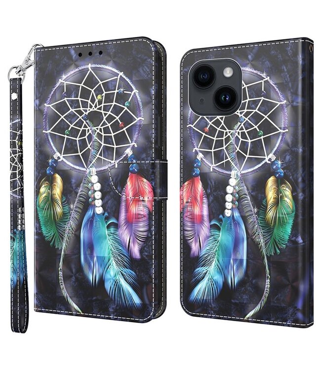 SoFetch  Dromenvanger Bookcase Hoesje voor de iPhone 15