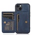 SoFetch Donkerblauw Portemonnee Backcover Hoesje voor de iPhone 15