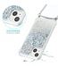 SoFetch Zilver Glitter TPU Hoesje met Koord voor de iPhone 15