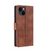 SoFetch Bruin Krokodillen Bookcase Hoesje voor de iPhone 15