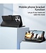 SoFetch Rood Pasjeshouder Glad Bookcase Hoesje voor de iPhone 15